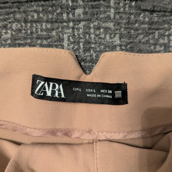 Zara High Waisted Taupe /Brown Pants - Picture 3 of 4